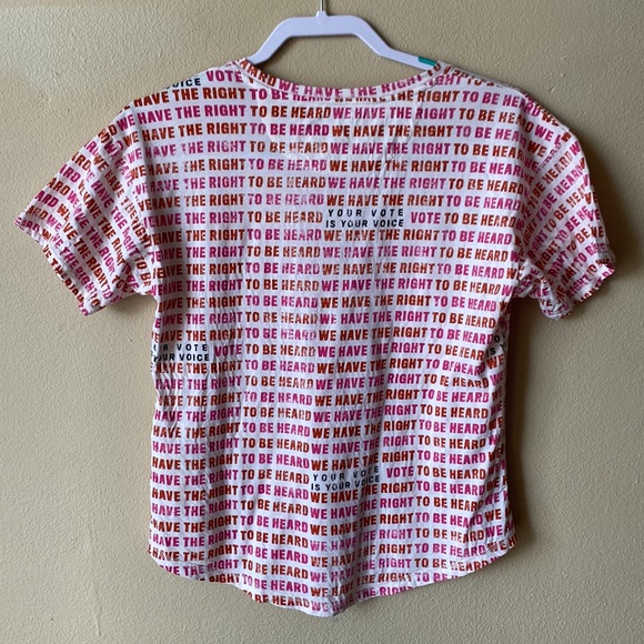 Maeve (Anthropologie) "Your VOTE is your VOICE" short sleeve tee S - Picture 6 of 12